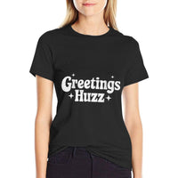 Greetings Huzz Slang Meme Funny for Gen Z Gen Alpha  Breathable T-Shirt