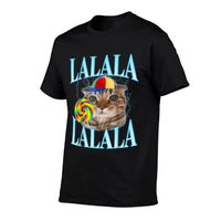 Lalalalalala Meme Silly Cat Meme With Lollipop Funny Memes Men Women Kids  Versatile T-Shirt