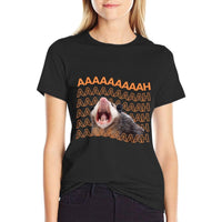 Opossum Screaming Funny Possum Trash Cat Meme Men Women Gift  Vintage-inspired T-Shirt