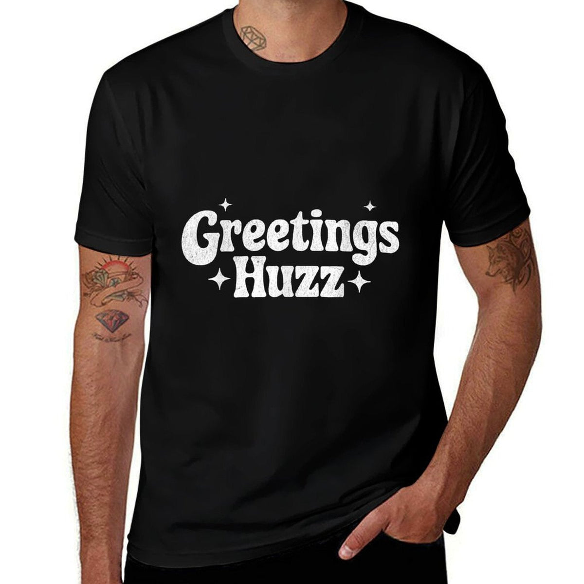 Greetings Huzz Slang Meme Funny for Gen Z Gen Alpha  Breathable T-Shirt