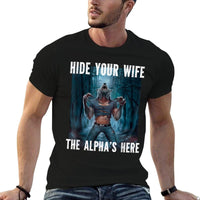 Hide Your Wife The Alphas Here Wolf Ripping Meme  Polyester Blend T-Shirt